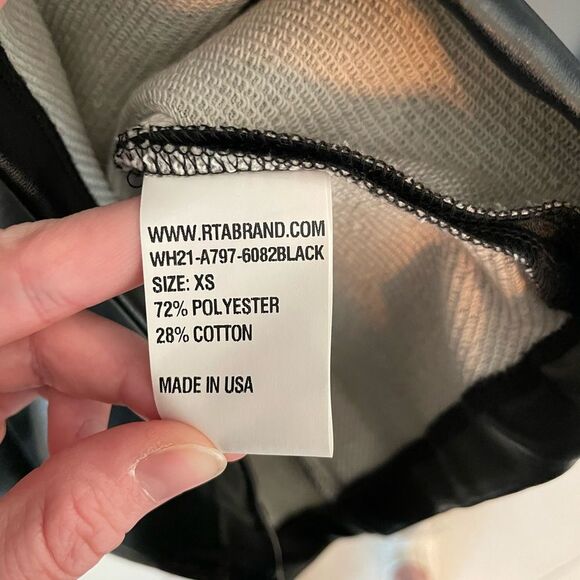 RtA Rachele Faux Leather Dress Black size XS - Picture 7 of 7